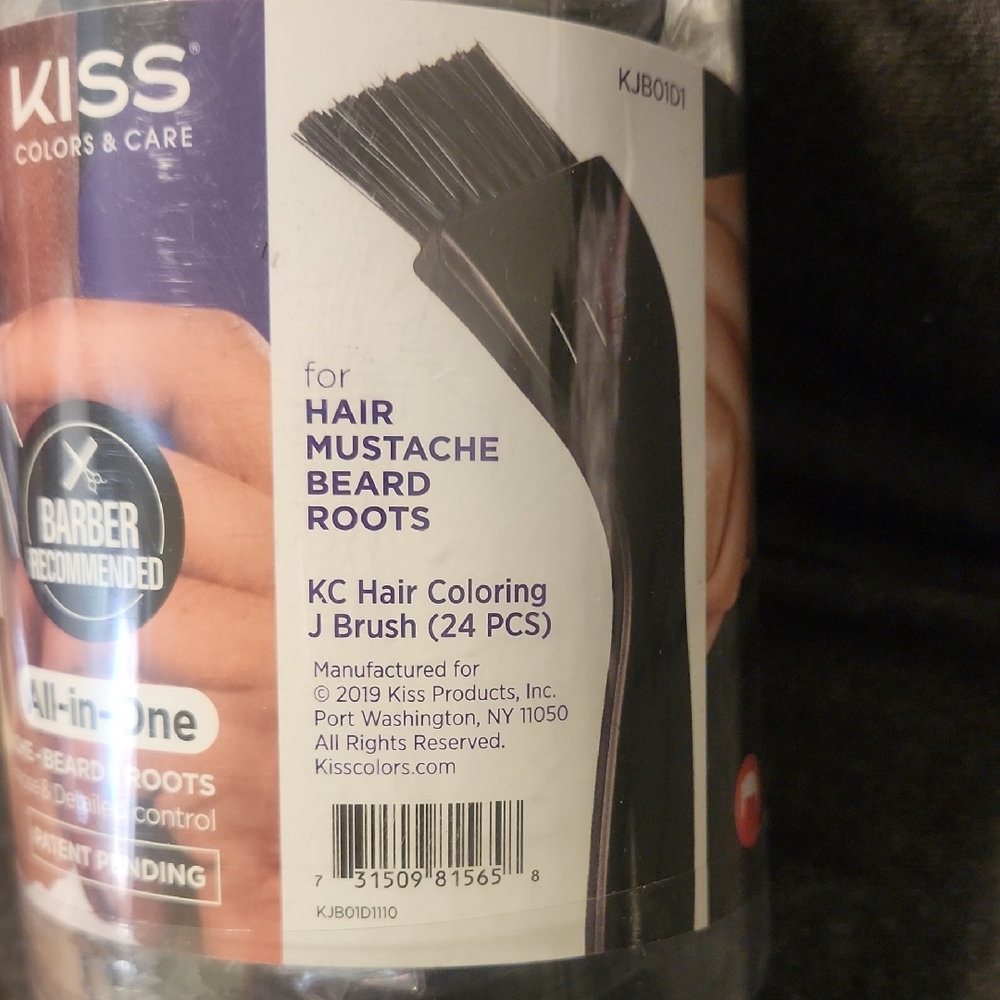 KISS Black Hair Coloring J Brush Set